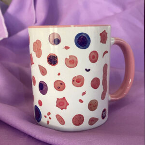 Caneca - Eritrocitária - Premium Rosa (com pequeno defeito na borda conforme fotos)